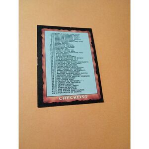 Vintage 1985 Warner Bros Topps Chewing Gum Goonies Trading Card #86 Checklist